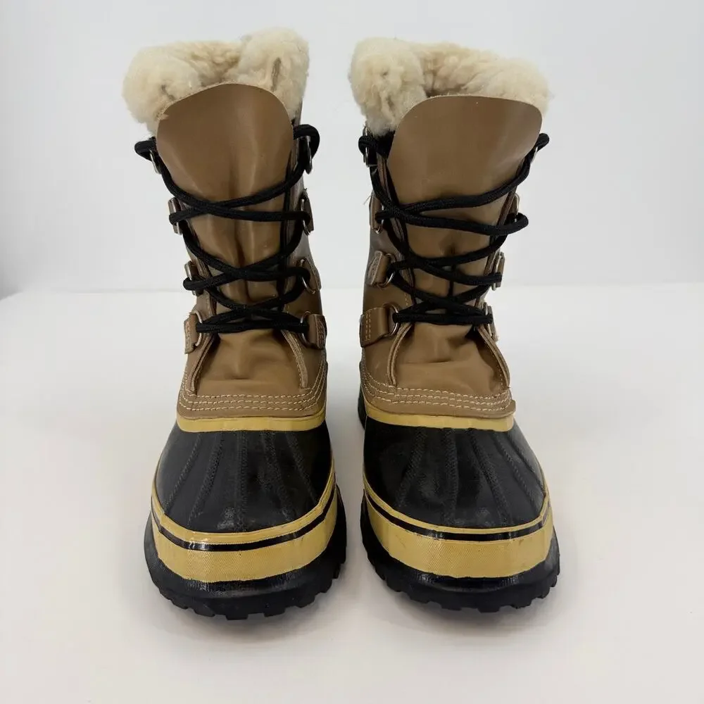 Vintage Sorel Caribou Boots Womens 8 Mens 6 Kaufman Canada Wool Lined Maple Leaf